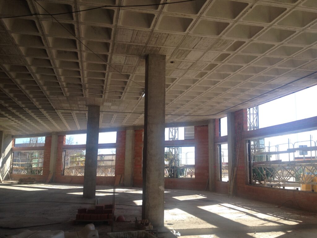 reducción del volumen de hormigón nencesario con cálculo estructural sostenible